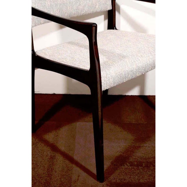 Set of Six Mid-Century Modern High Back Dining Chairs in the Style of Gio Ponti For Sale - Image 11 of 13