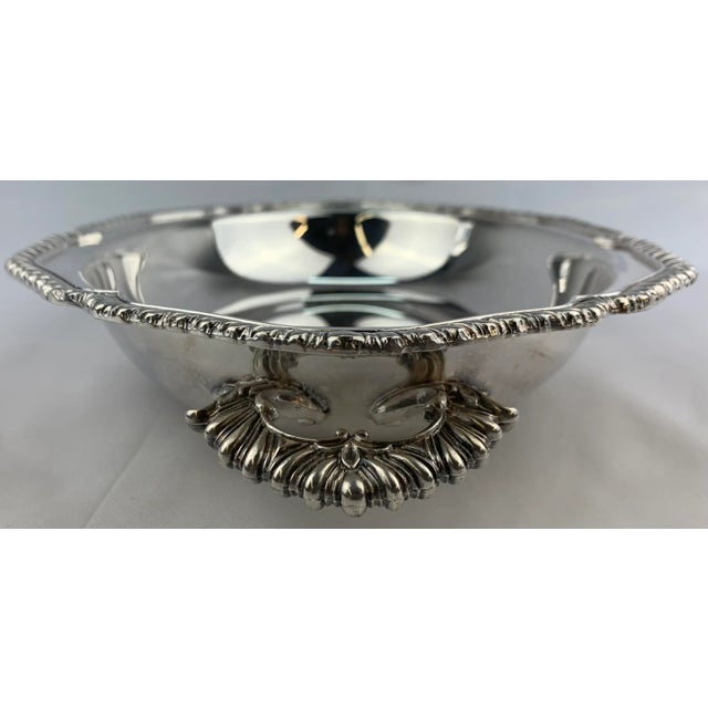 Silver 1960s Vintage Silverplate Serving Dish For Sale - Image 8 of 13
