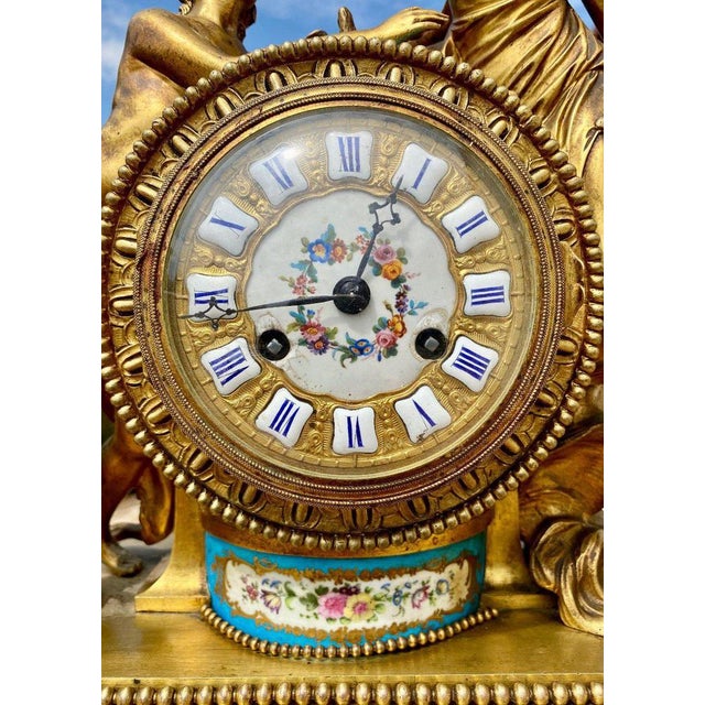 Mantelpiece Set from Sèvres Porcelain, Set of 3 For Sale - Image 4 of 13