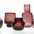 Vases with Purple Nuances by Claude Morin, 1980s, Set of 5 For Sale - Image 3 of 18