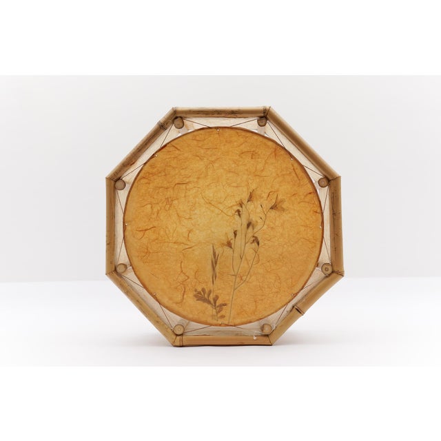 Large Mid-Century Modern Japanese Wall Lamp in Bamboo and Rice Paper, 1960s For Sale - Image 13 of 13