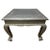 Wood Vintage Anglo-Indian Silver Metal Clad Table For Sale - Image 7 of 8