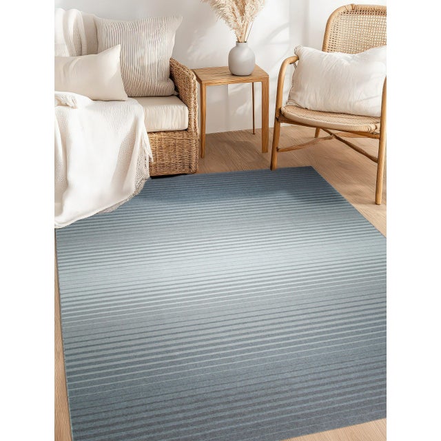 Contemporary 9x12 Timeless Comfortable Gray Kilim Geometric Modern Flatweave Wool Carpet Rug For Sale - Image 3 of 9