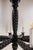 French Black Lacquered Wood Chandelier with Eight Lamps, 1940 For Sale - Image 9 of 13