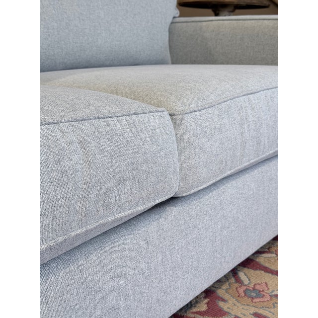 Blue Pottery Barn Pb Comfort Square Arm Sofa For Sale - Image 8 of 12