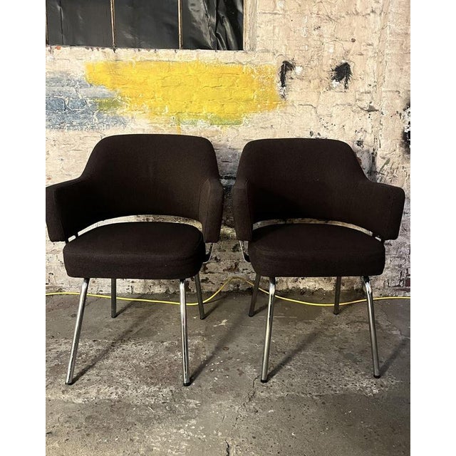Chairs in the style of Eero Saarinen, Set of 2 For Sale - Image 11 of 14