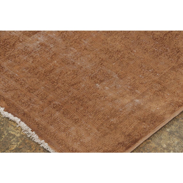 Vintage Distressed Textural Rug in Beige & Brown Tones - Rug & Kilim For Sale In New York - Image 6 of 9