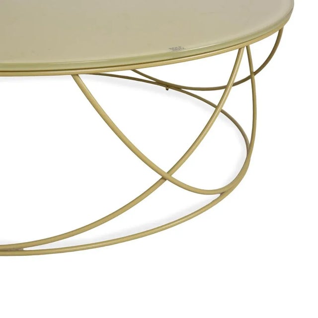 Modern 8770 Glass Green Olive Coffee Table from Rolf Benz For Sale - Image 3 of 9