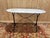 White Antique Bistro Table in White Marble and Cast Iron, 1890s For Sale - Image 8 of 8