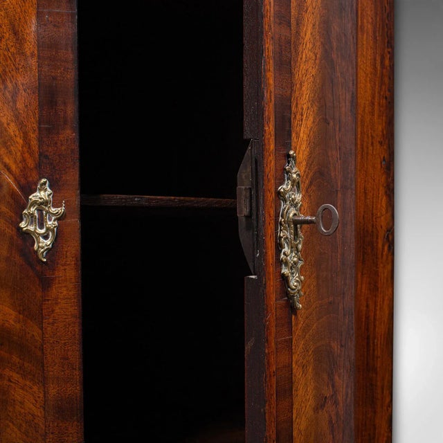 Wood 1780's Antique Bow Front Corner Cabinet For Sale - Image 7 of 9