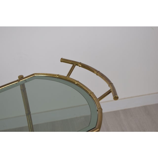 Brass and Glass Trolley, Italy, 1970s For Sale - Image 16 of 17