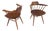 Pair of George Nakashima Captain's Dining Chairs in Walnut For Sale