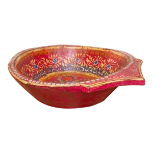 Large Festive Painted Indian Bowl