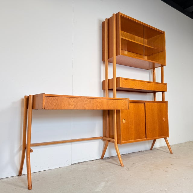 1960s Modular Vintage Wall Unit with Desk by František Jirák for Tatra, 1960s For Sale - Image 5 of 16