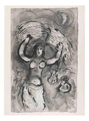 Marc Chagall, Ruth in the Cornfield, Héliogravure, 1960