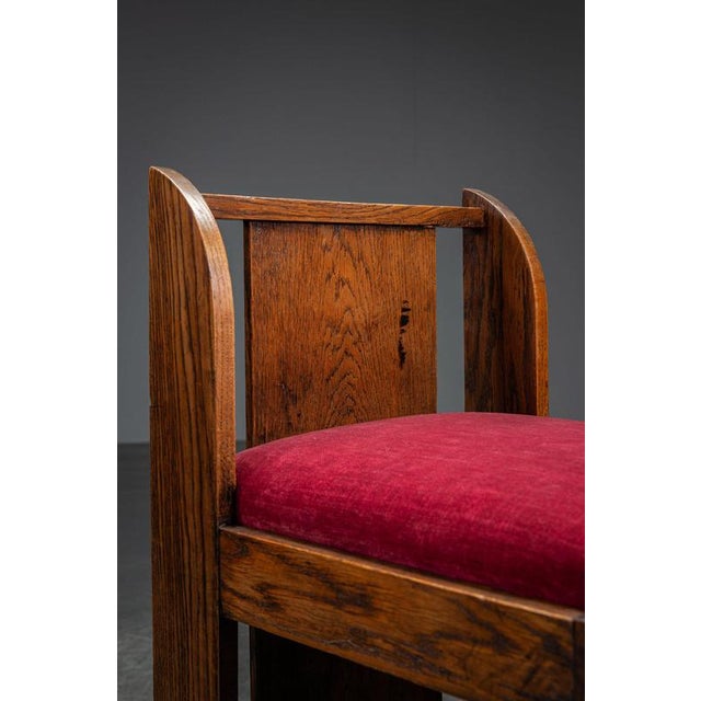 Amsterdam School Accent Chair, 1930s For Sale - Image 5 of 14