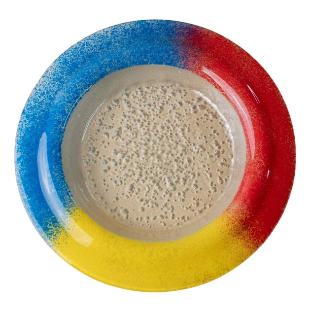 Vintage Murano Glass Bowl, 1980s For Sale