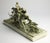 Early 20th Century Continental Gilt Metal Equestrian Hunt Group, Circa 1900 — Riders, Horses & Hounds on Green Onyx Base For Sale - Image 5 of 14