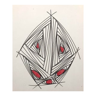 Abstract Drawing by William Glen Davis For Sale