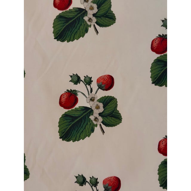 Schumacher Schumacher Strawberry Hill Collection Johnson Hartig Fabric in White 9 1/2 Yards For Sale - Image 4 of 8