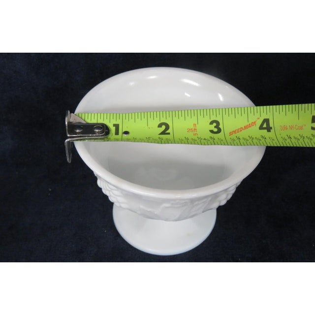 Mid 20th Century Indiana Glass Colony Harvest Pattern Milk Glass Champagne Goblets 3 pcs For Sale - Image 10 of 10