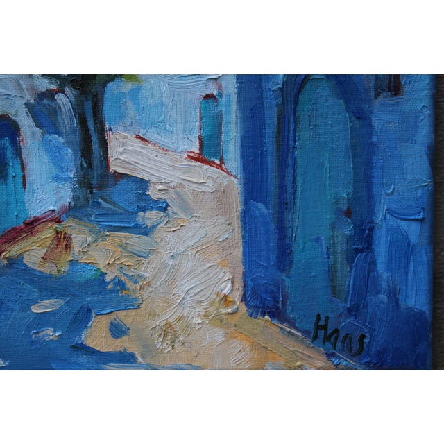 2020s Chefchaouen, Morocco Modern Impressionist Oil Painting For Sale - Image 5 of 9