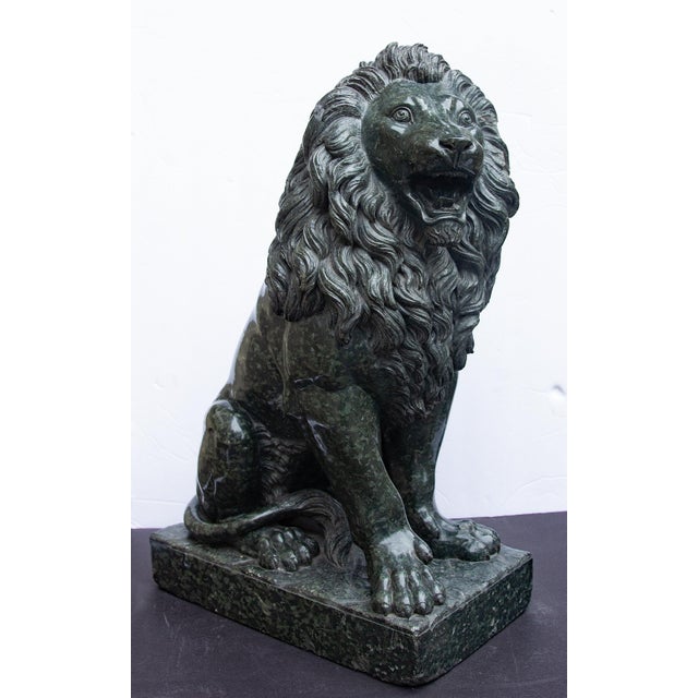 Large Italian Grand Tour Granite "Medici" Lion 19th Century For Sale - Image 4 of 5