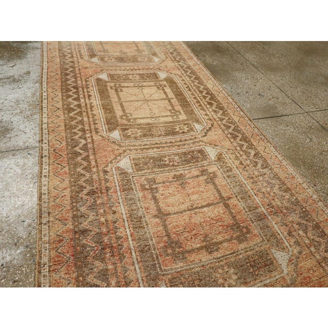 Mid 20th Century Galerie Shabab Collection Mid-20th Century Turkish Anatolian Runner For Sale - Image 5 of 10