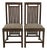 Frank Lloyd Wright for Cassina Arts & Crafts Dark Cherry Wood Side Chairs or Dining Chairs, Pair For Sale