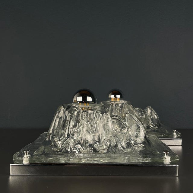 Murano Wall Lamps Polifemo by Angelo Brotto for Esperia, Italy, 1970s, Set of 2 For Sale - Image 11 of 14