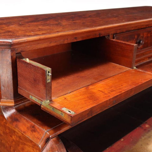 Antique Writing Desk in Mahogany and Oak For Sale - Image 5 of 15