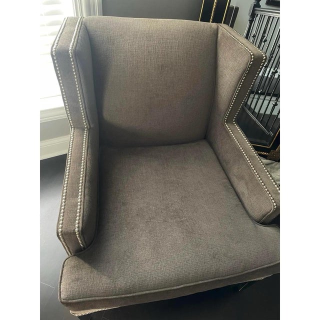 Modern Modern Gray Accent Chair by Mitchell Gold + Bob Williams For Sale - Image 3 of 7