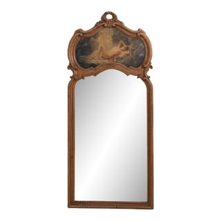 19th Century France Louis XV Gold Wood Full-length & Floor Mirrors For Sale