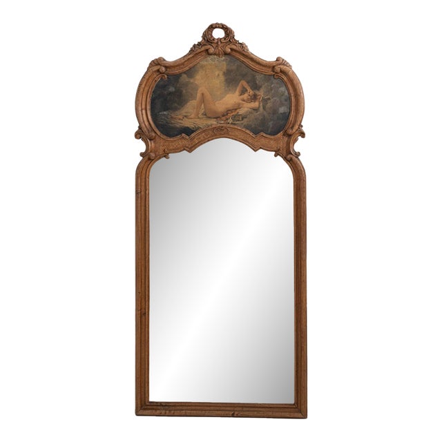 19th Century France Louis XV Gold Wood Full-length & Floor Mirrors For Sale