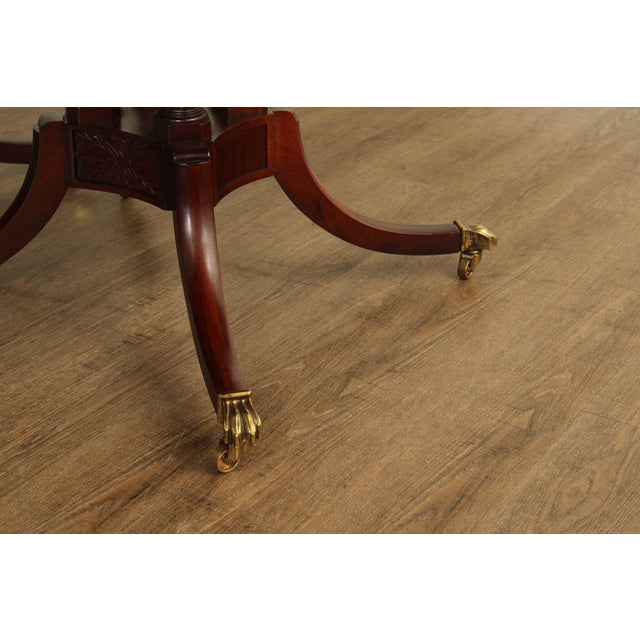 Baker Historic Charleston Reproductions Double Pedestal Mahogany Dining Table For Sale - Image 12 of 18