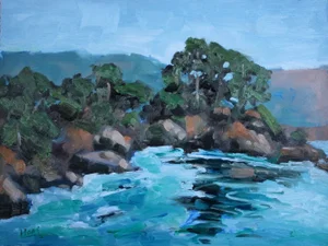 Mendocino Coast (Original Seascape Oil Landscape)