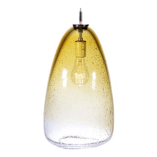 Summit Pendant Light from the Fizz Collection in Amber For Sale