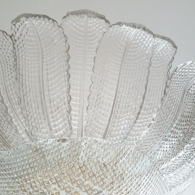 1970s Mid-Century Modern Murano Glass Large Flush Mount For Sale - Image 9 of 9