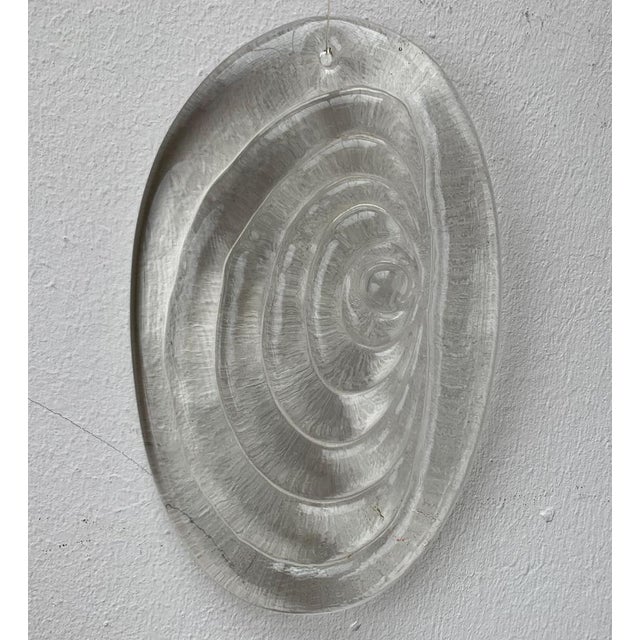 Glass Vintage Scandinavian Art Glass Wall Deco Hanger, 1970s For Sale - Image 7 of 15