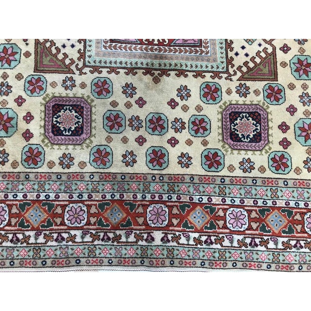 A very beautiful Transylvanian rug, mid-20th century with a Persian design, and nice colors with Red, pink, blue, purple,...