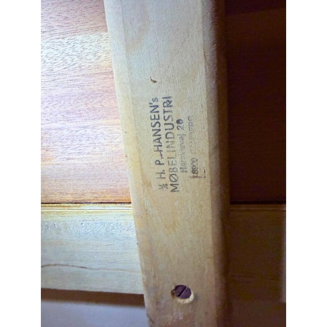 Authentic Svend Åge Madsen "Model 20" Floating-Top Teak Executive Desk for h.p. Hansen For Sale - Image 12 of 12