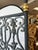 Ralph Lauren Forged Iron Canopy Queen Four Poster Bed With Scrollwork and Brass Finials For Sale - Image 4 of 10