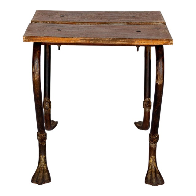 Stool With Unusual Duck Foot 1960s Vintage For Sale