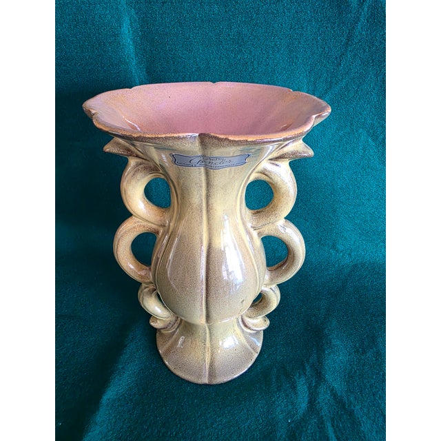 1940s Mid-Century Gonder Ceramic Vase For Sale - Image 5 of 11
