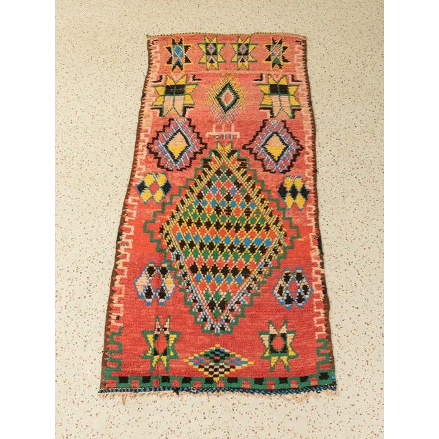 Mid-Century Modern Vintage Boujad Berber Rug For Sale - Image 3 of 9