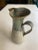 Vintage Handmade Pottery Pitcher 7.5"H X 3.25"D , Makers mark is eligible . Excellent condition.
