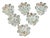 Mid-Century Modern French Glass Candleholders, 1970s, Set of 6 For Sale
