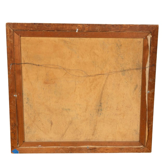 Large seascape with cove and ship. Either Gloucester Mass or coastal Maine. Well rendered and showing a rocky cove with...