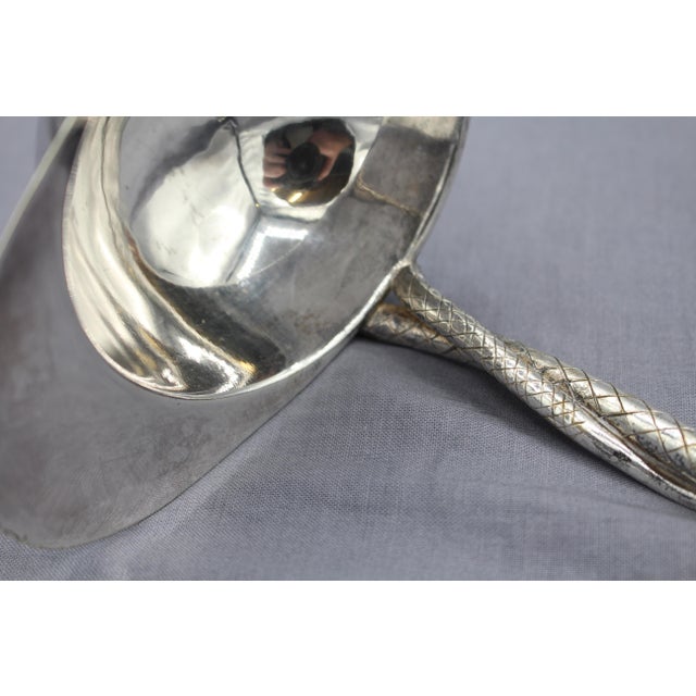 Late 20th Century Vintage, Silverplate Horse Racing Punch Ladle For Sale - Image 5 of 7