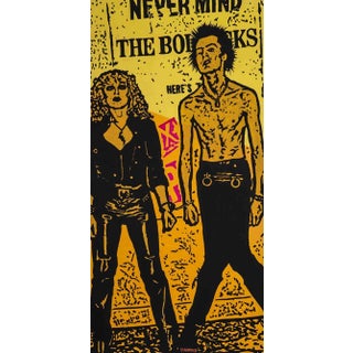 Diamond, Sid and Nancy, Mixed Media on Canvas, 2017 For Sale